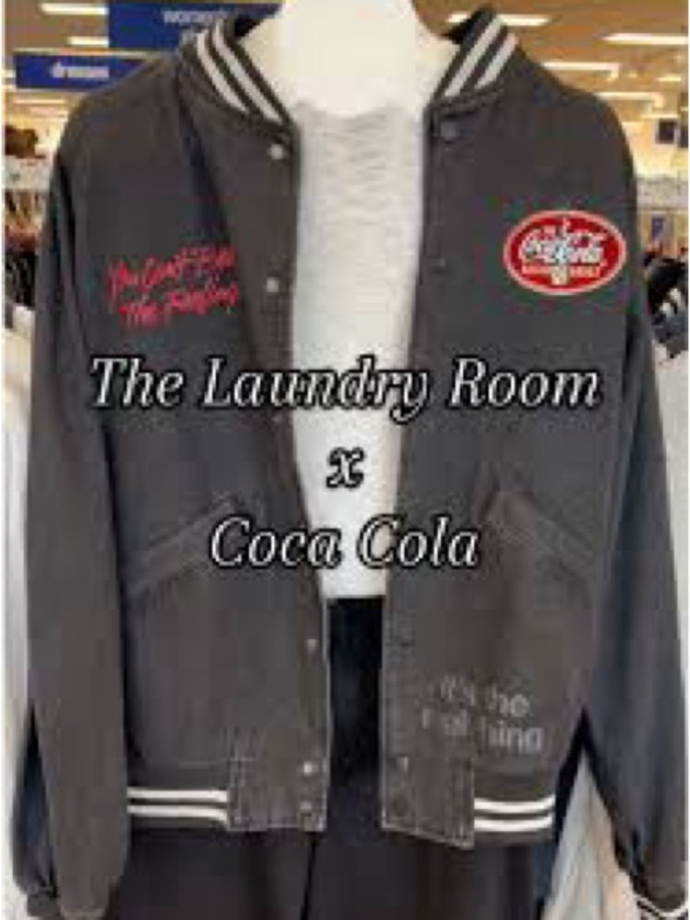 The Laundry Room Coca-Cola Patch Bomber Jacket Unisex